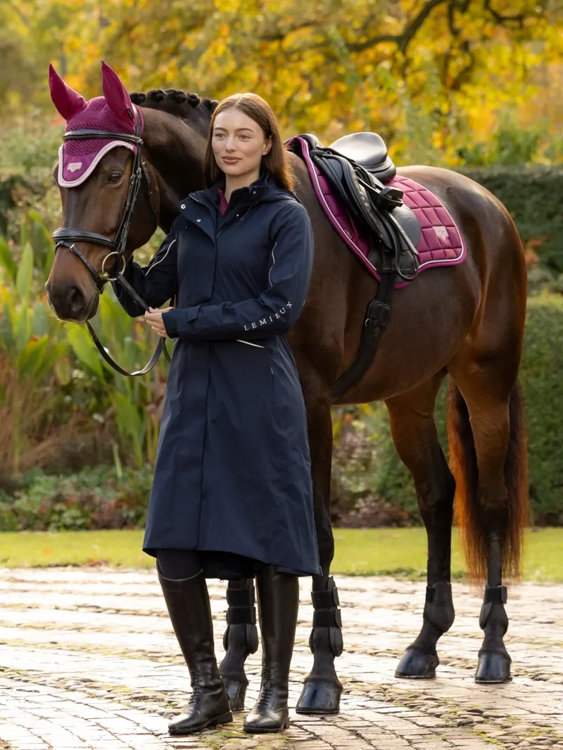 LeMieux Stormwear Performance Riding Coat Ladies in Navy-7
