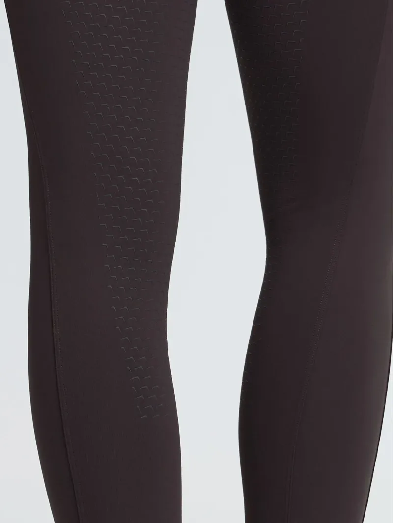 LeMieux Young Rider Nell Brushed Riding Leggings Pull Ons in Cocoa-2