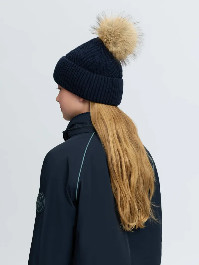 LeMieux Clara Knit Beanie in Navy-2