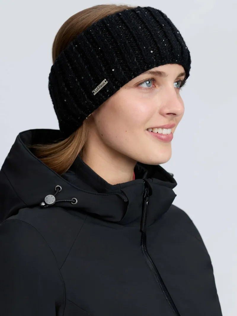 LeMieux Bernie Sequin Headband in Black-3
