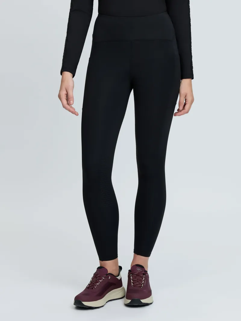 LeMieux Natalie Brushed Pull On Ladies Riding Leggings in Black
