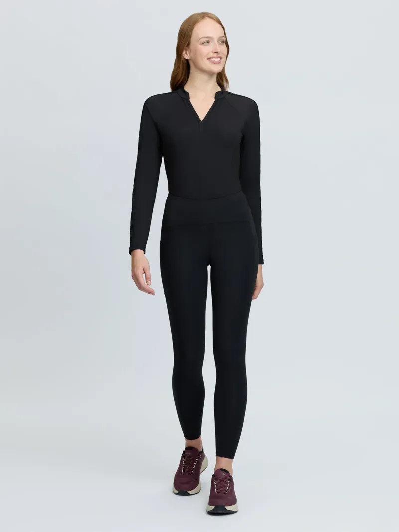 LeMieux Natalie Brushed Pull On Ladies Riding Leggings in Black-5
