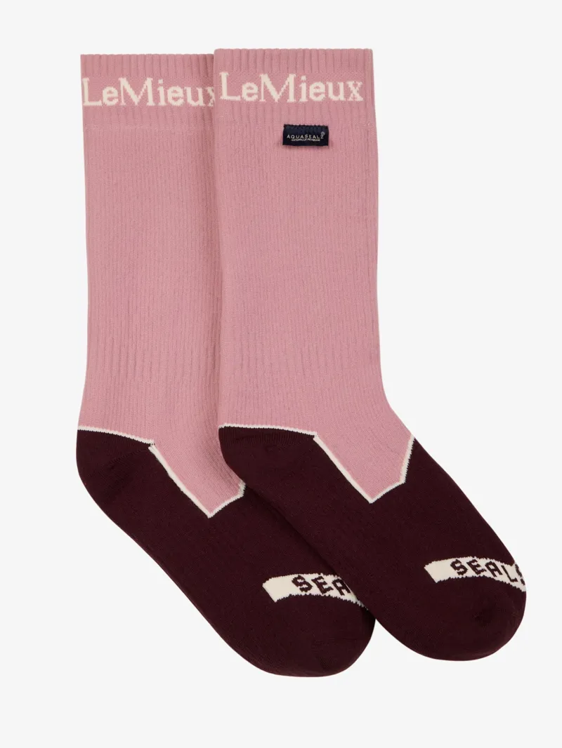 LeMieux Sealskinz Waterproof Socks in Dusty Pink-1
