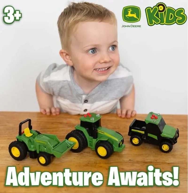 John Deere Mini Vehicle 3 Pack Toys-3