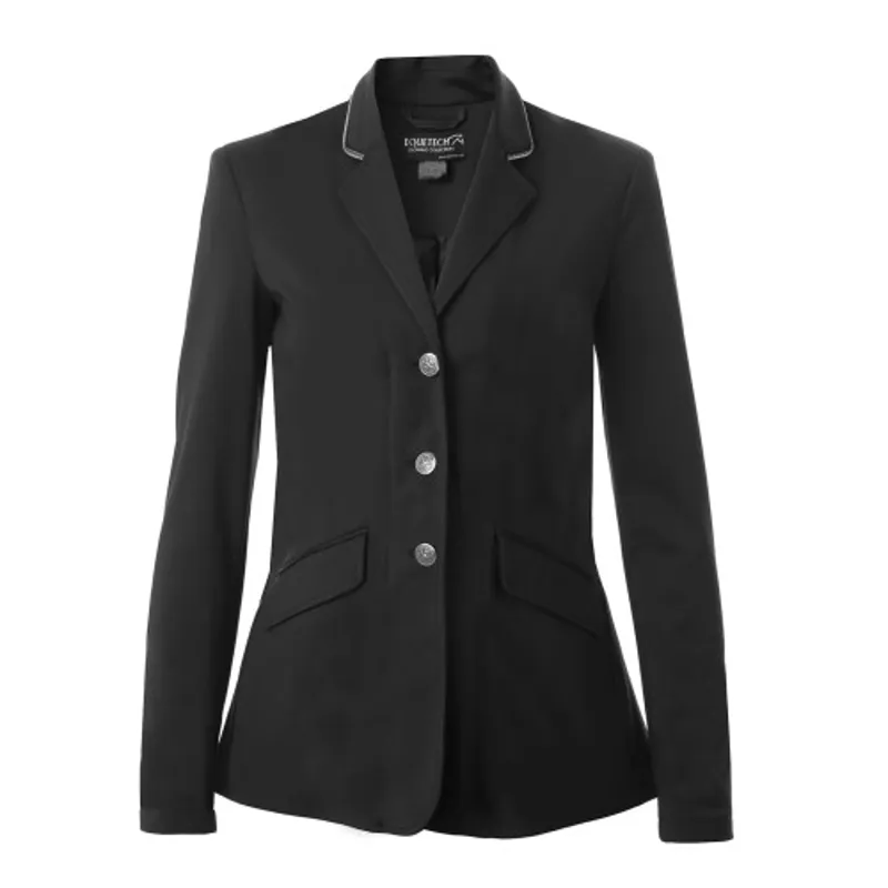 Equetech Junior Jersey Deluxe Show Jacket in Black