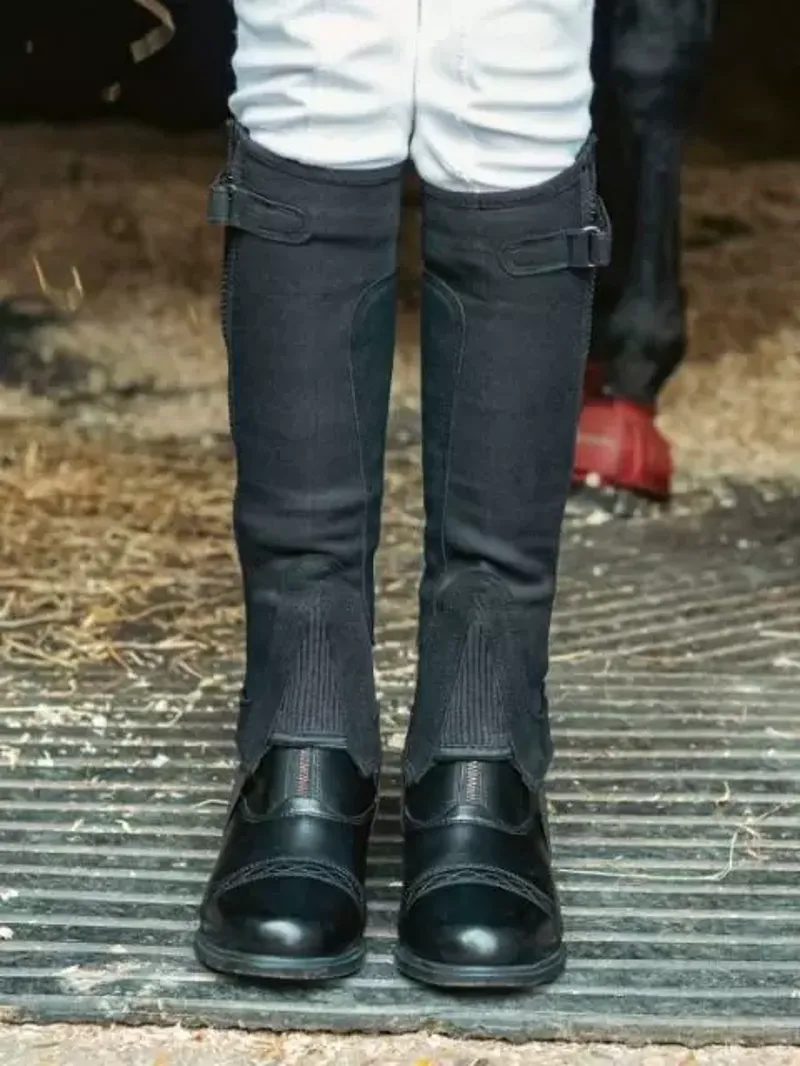 Just Chaps All Purpose Half Chaps Childs in Black
