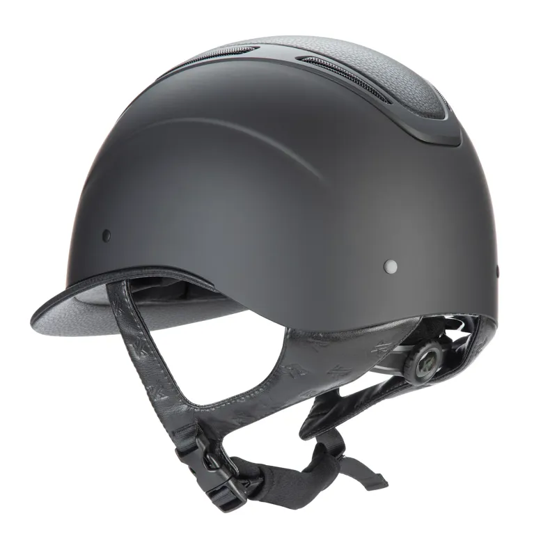 Karben Amity LTHR Riding Hat in Black-5
