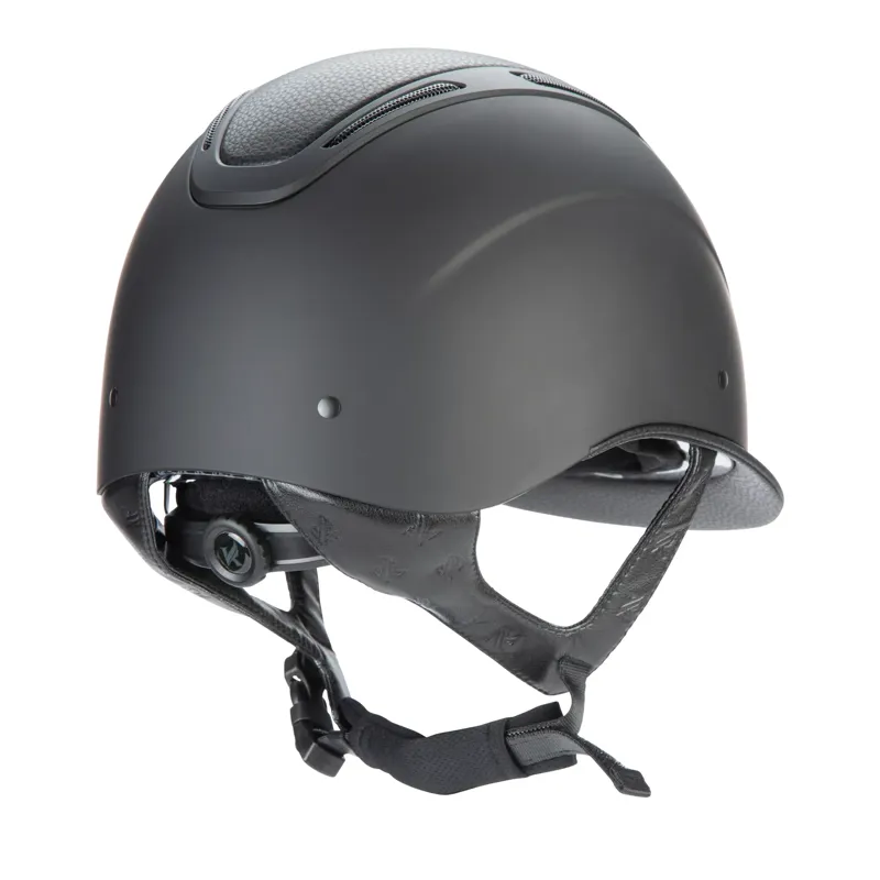 Karben Amity LTHR Riding Hat in Black-4