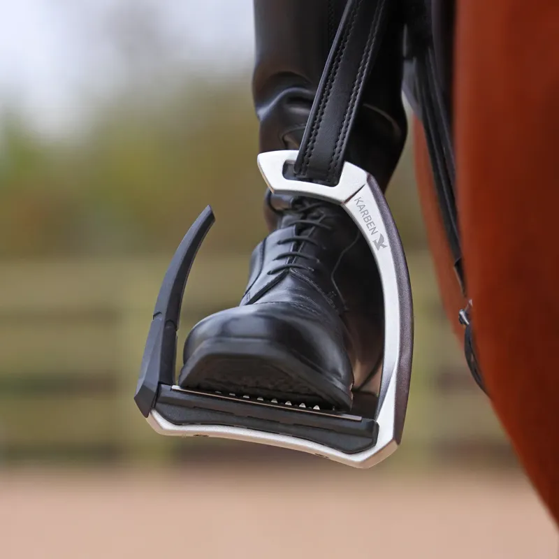 Karben Ultra Grip FX Stirrups Adults in Black-7