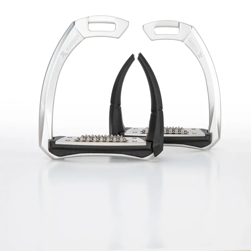 Karben Ultra Grip FX Stirrups Adults in Black