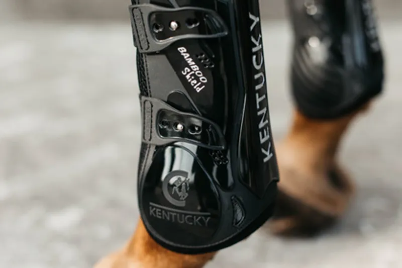 Kentucky Bamboo Elastic Tendon Boots in Black-6