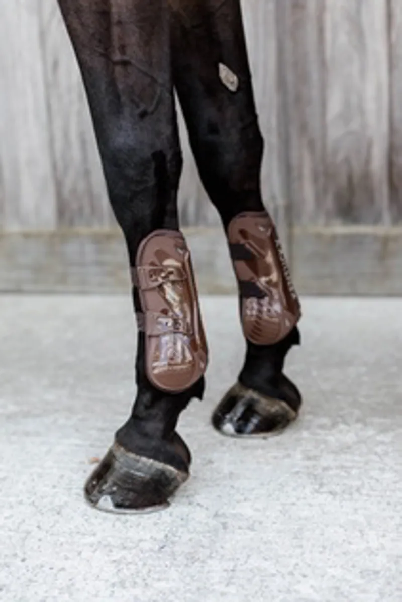 Kentucky Bamboo Elastic Tendon Boots in Brown-5