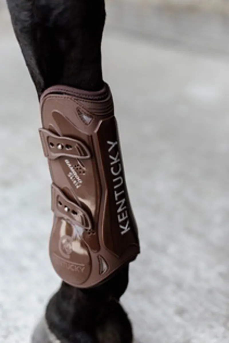 Kentucky Bamboo Elastic Tendon Boots in Brown-6