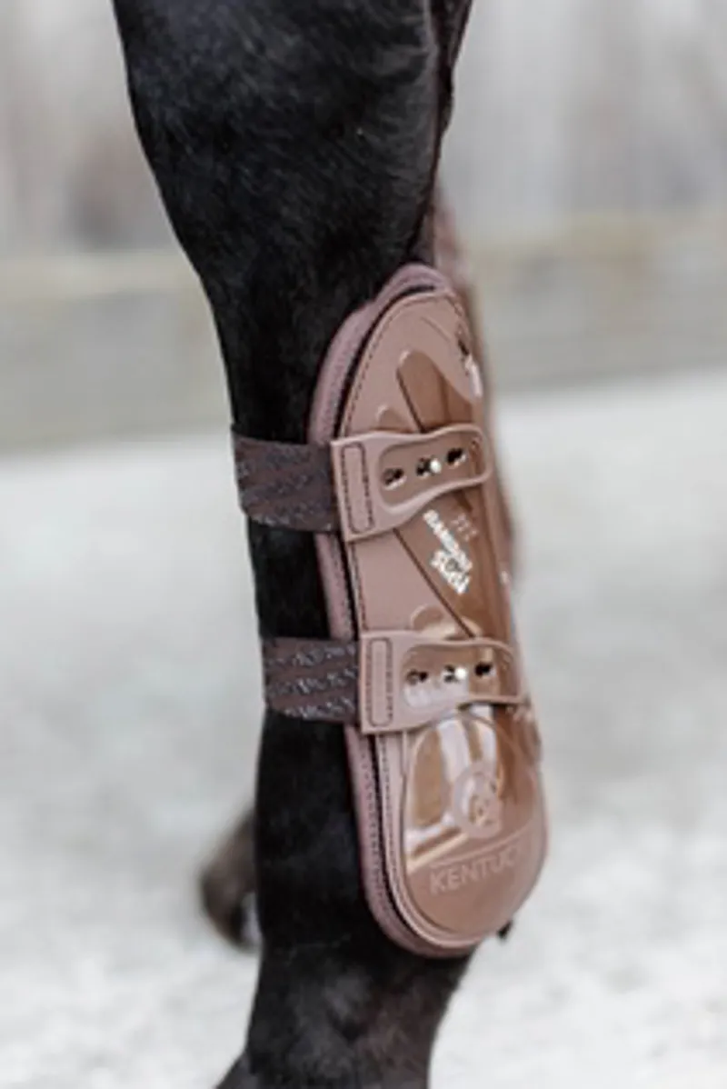Kentucky Bamboo Elastic Tendon Boots in Brown-8