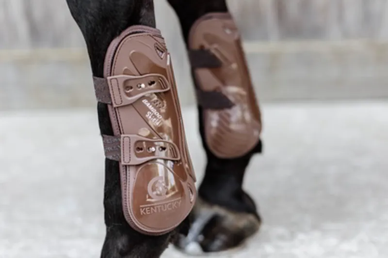 Kentucky Bamboo Elastic Tendon Boots in Brown-9
