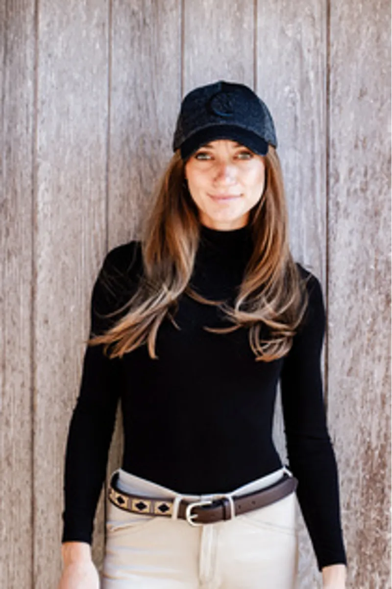 Kentucky Baseball Cap Glitter in Black-1