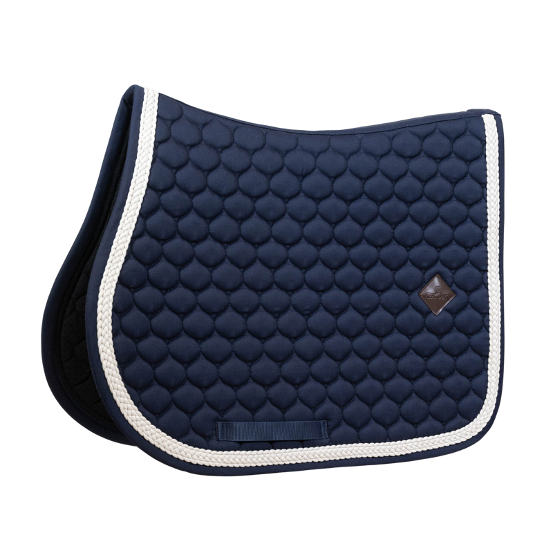 Kentucky Jumping Saddle Pad with Plaited Cord in Navy