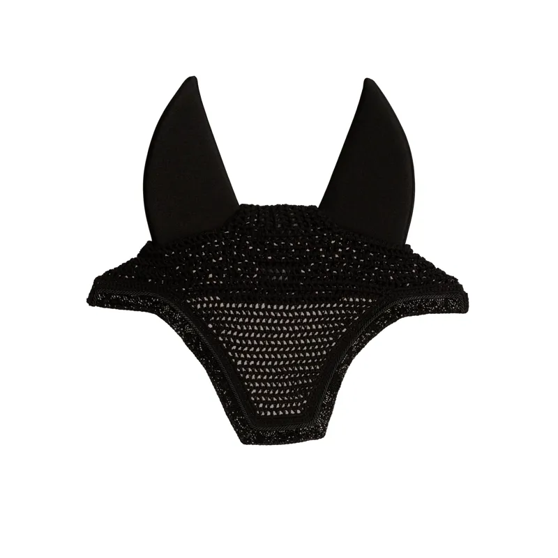 Kentucky Soundless Wellington Fly Veil with Glitter Stone in Black