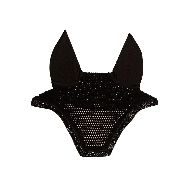 Kentucky Horsewear Wellington Glitter Stone Fly Veil in Black