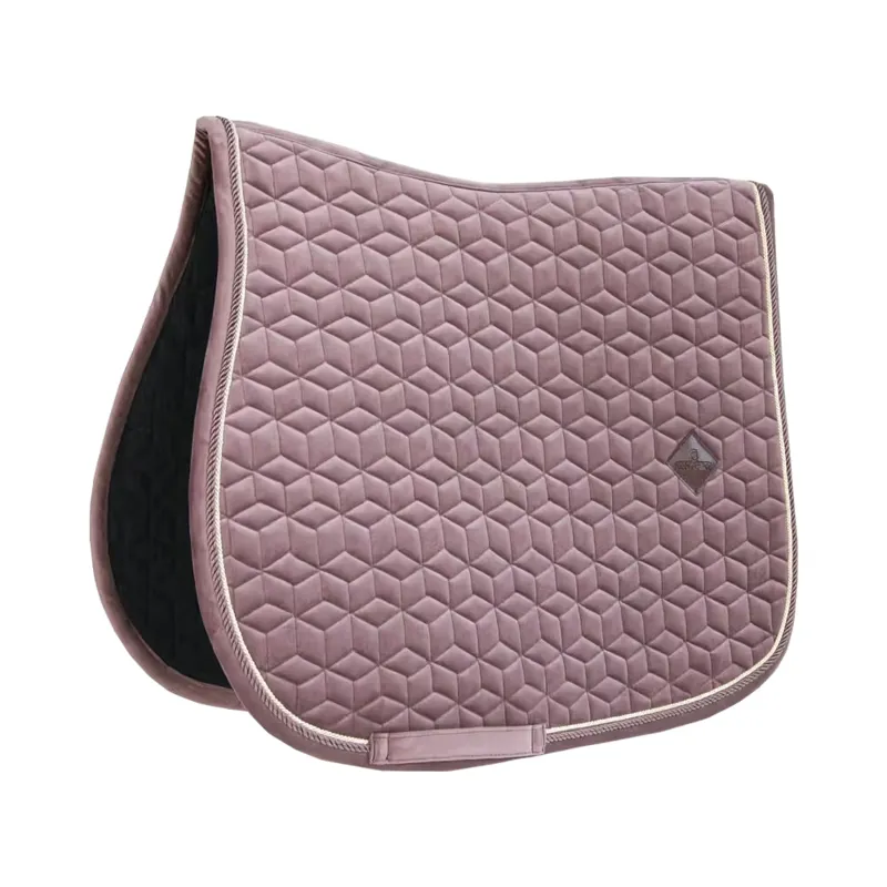 Kentucky Horsewear Velvet Jumping Saddle Pad in Purple
