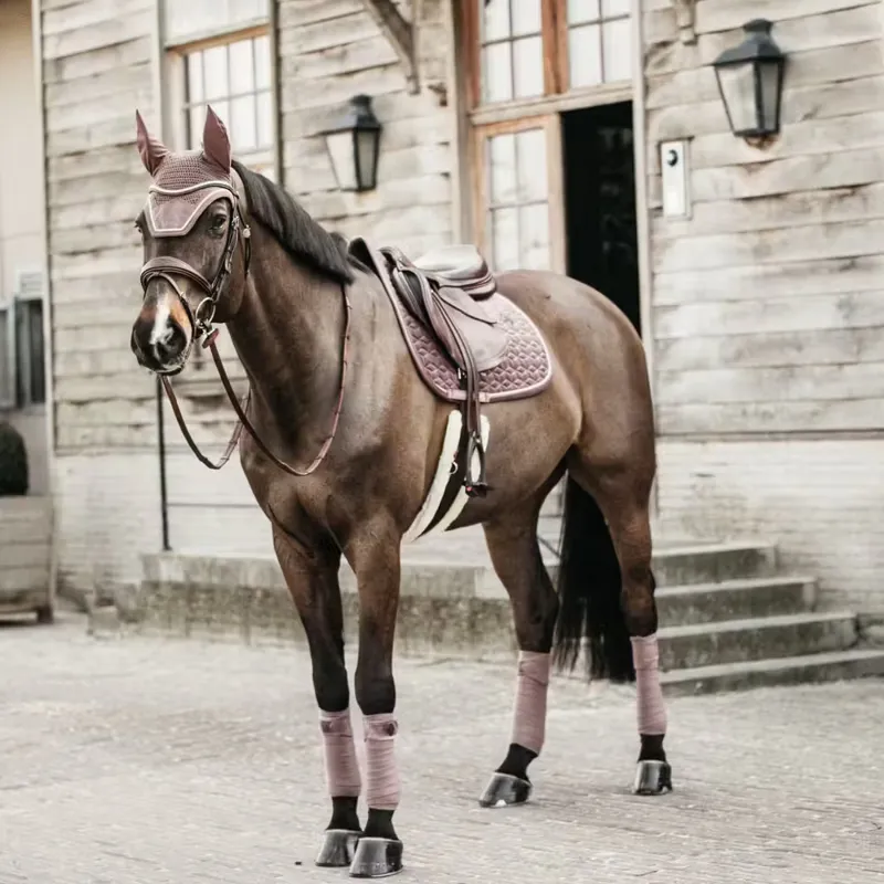 Kentucky Horsewear Velvet Jumping Saddle Pad in Purple-4