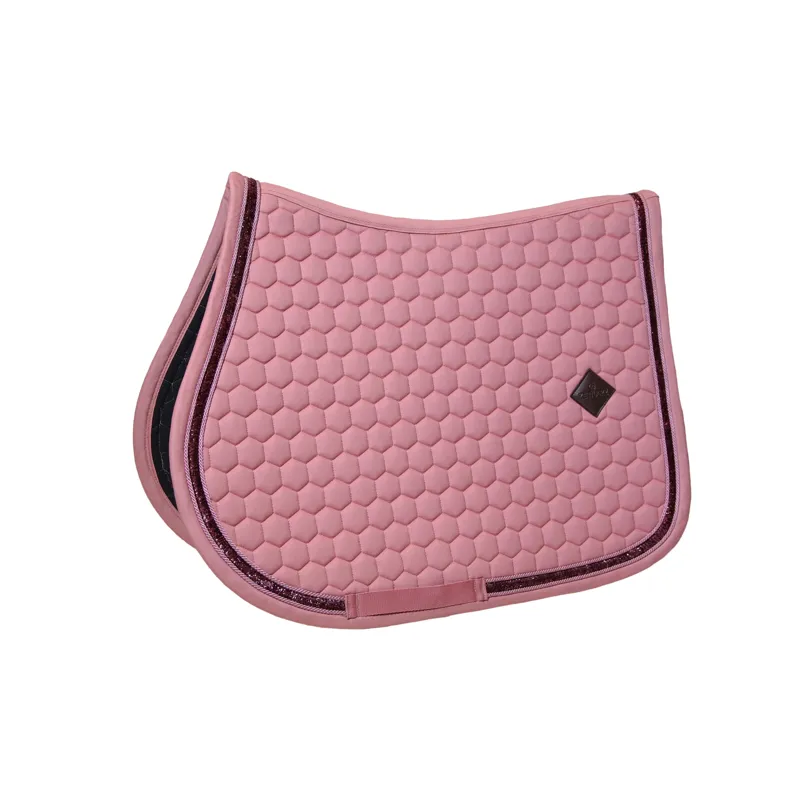 Kentucky Saddle Pad Glitter Band Jumping in Fuchsia