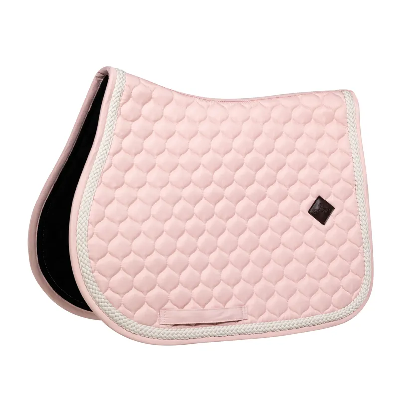 Kentucky Jumping Saddle Pad with Plaited Cord in Light Rose
