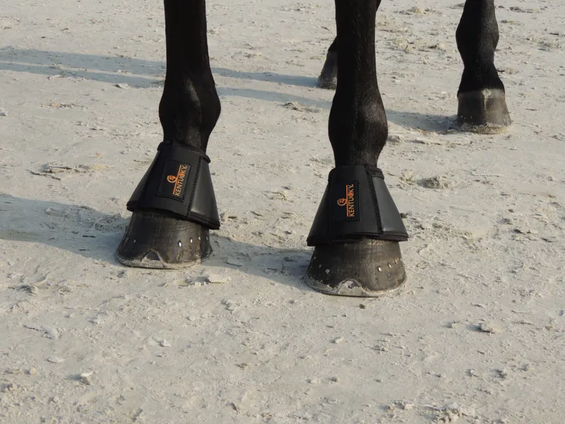 Kentucky Faux Leather Overreach Boots in Black-2