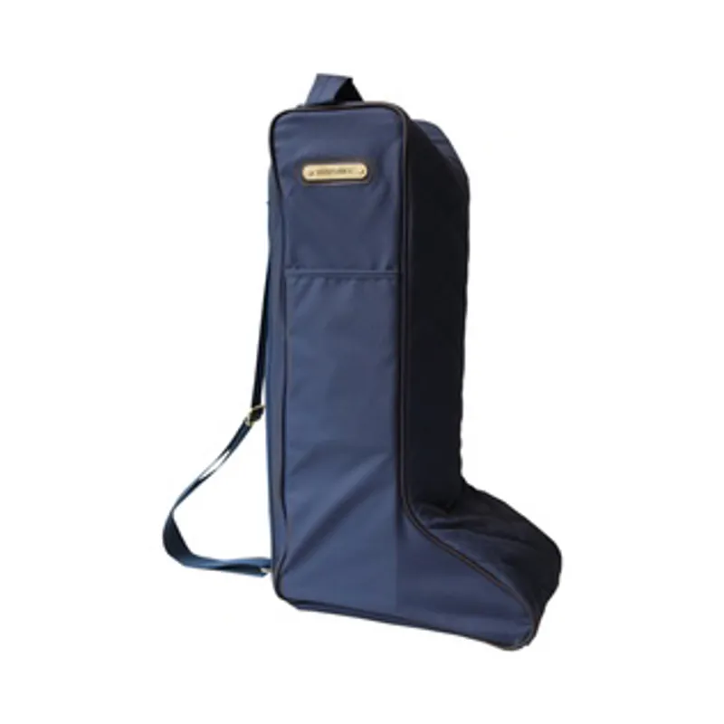 Kentucky Padded Boot Bag with Faux Fur in Navy