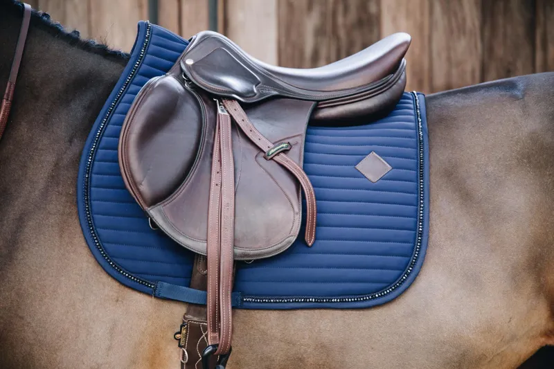 Kentucky Jumping Pearls Saddle Pad in Navy-2