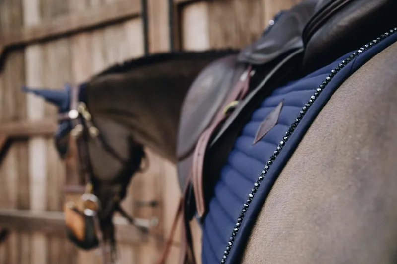 Kentucky Jumping Pearls Saddle Pad in Navy-7