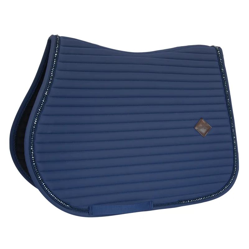 Kentucky Jumping Pearls Saddle Pad in Navy