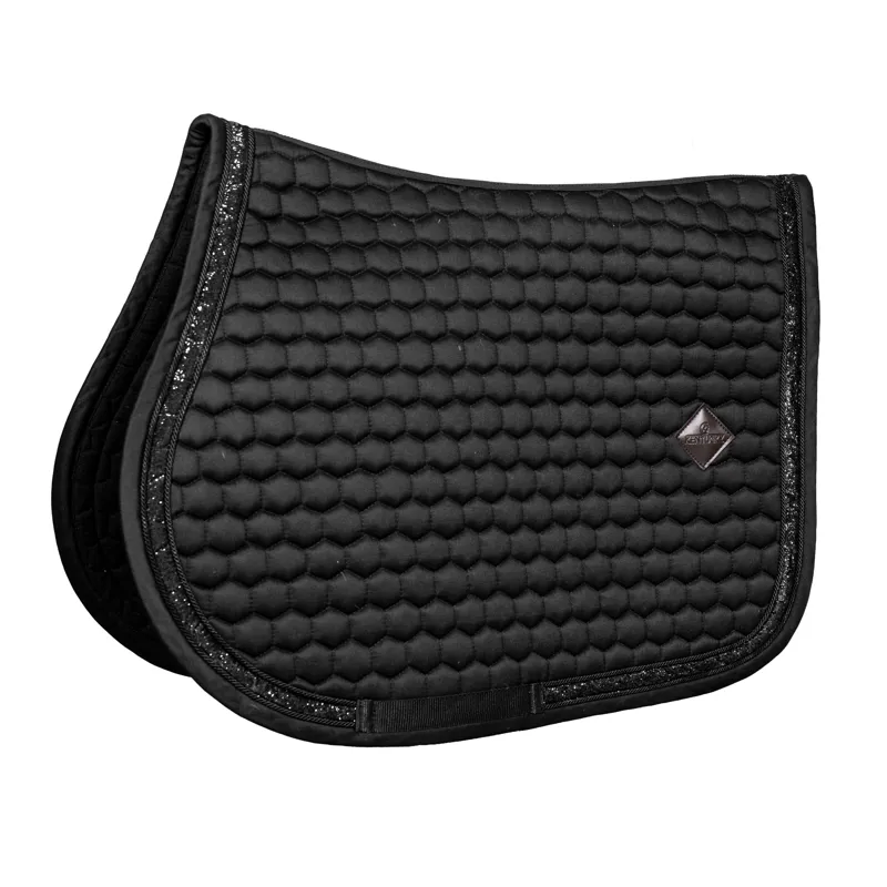 Kentucky Jumping Saddle Pad Glitter Band in Black
