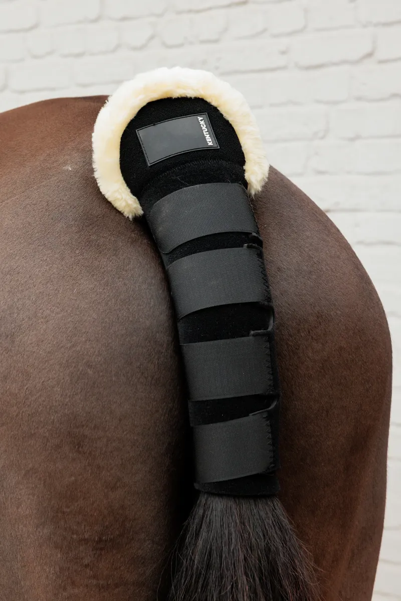 Kentucky Sheepskin Tail Guard in Black-5