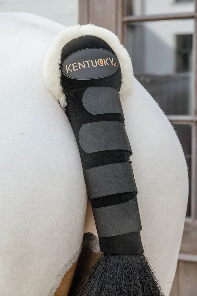 Kentucky Sheepskin Tail Guard in Black-4