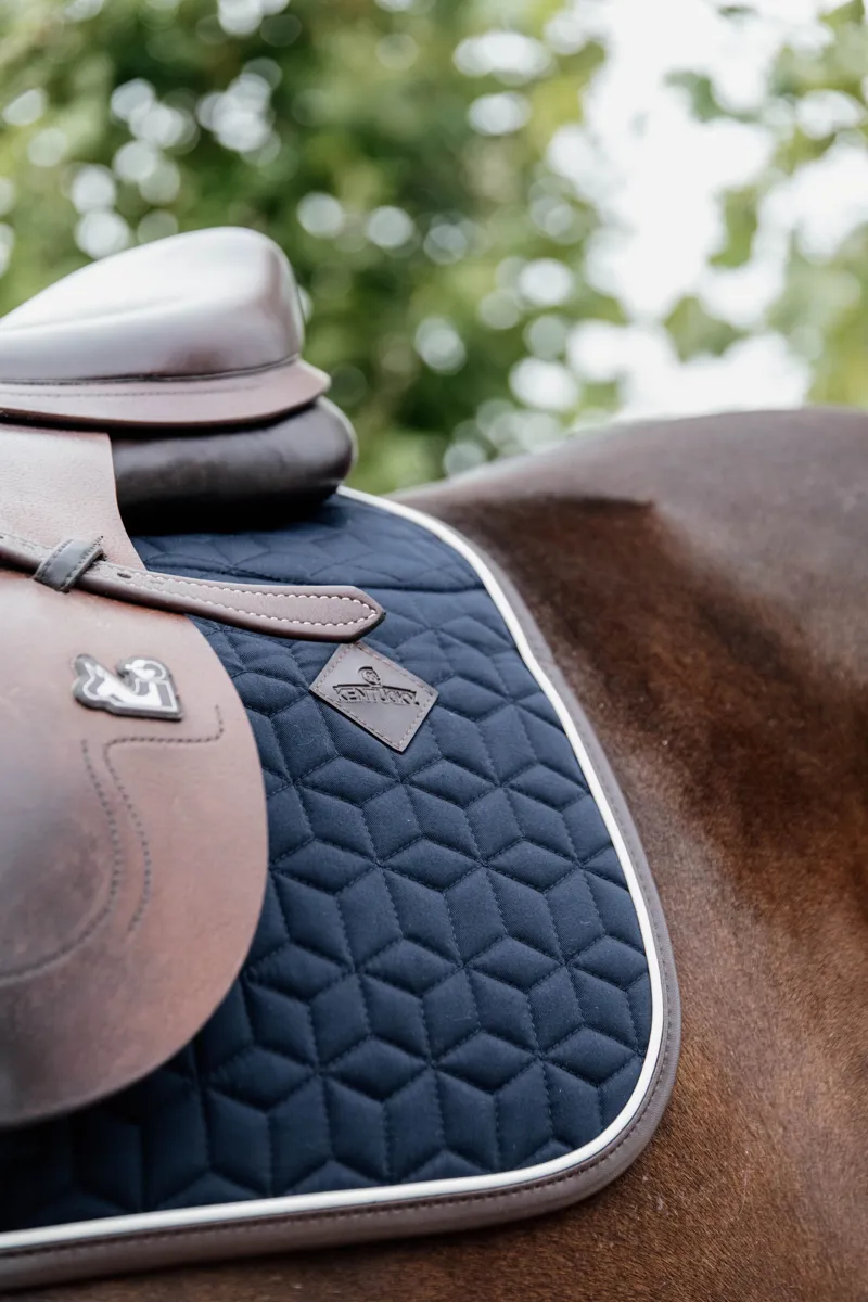 Kentucky Skin Friendly Showjumping Saddle Pad in Navy-4