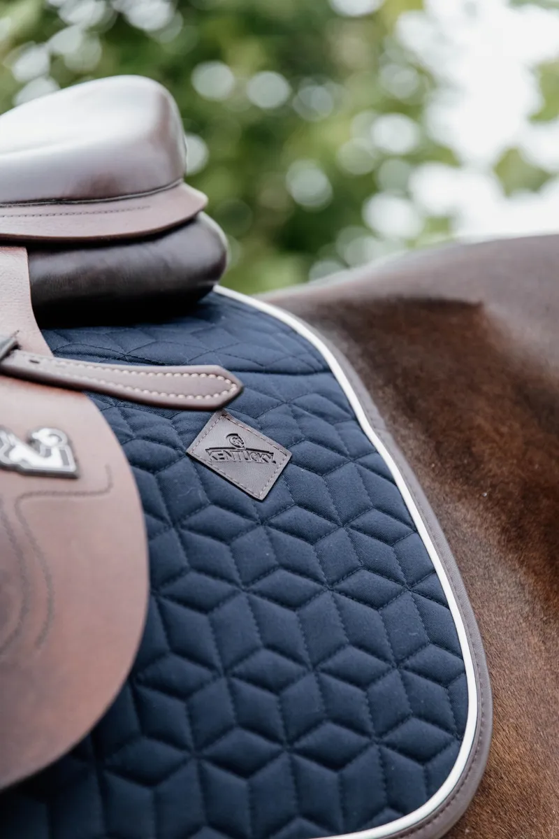 Kentucky Skin Friendly Showjumping Saddle Pad in Navy-6