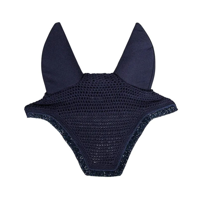 Kentucky Soundless Wellington Fly Veil with Glitter Stone in Dark Navy