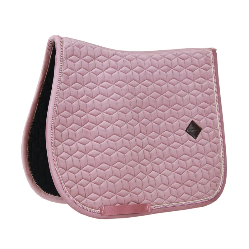 Kentucky Velvet Jumping Saddle Pad in Old Rose