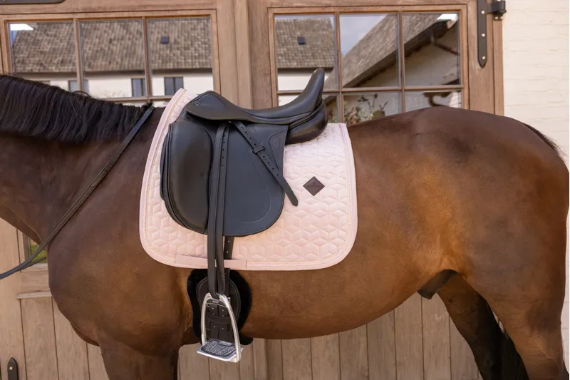 Kentucky Velvet Dressage Pad in Old Rose-5
