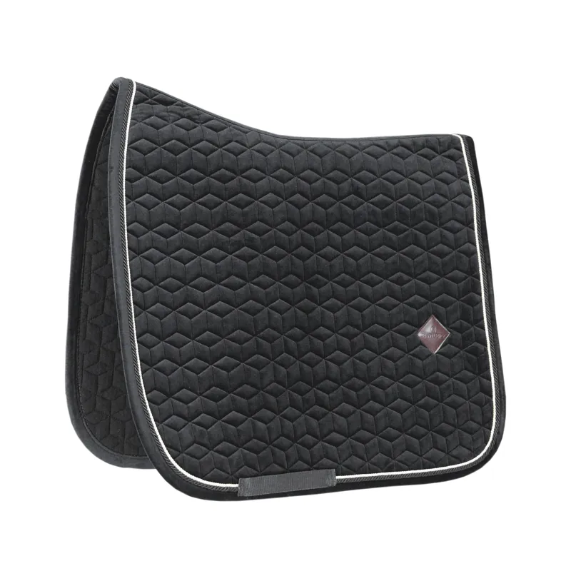 Kentucky Basic Velvet Dressage Saddle Pad in Black