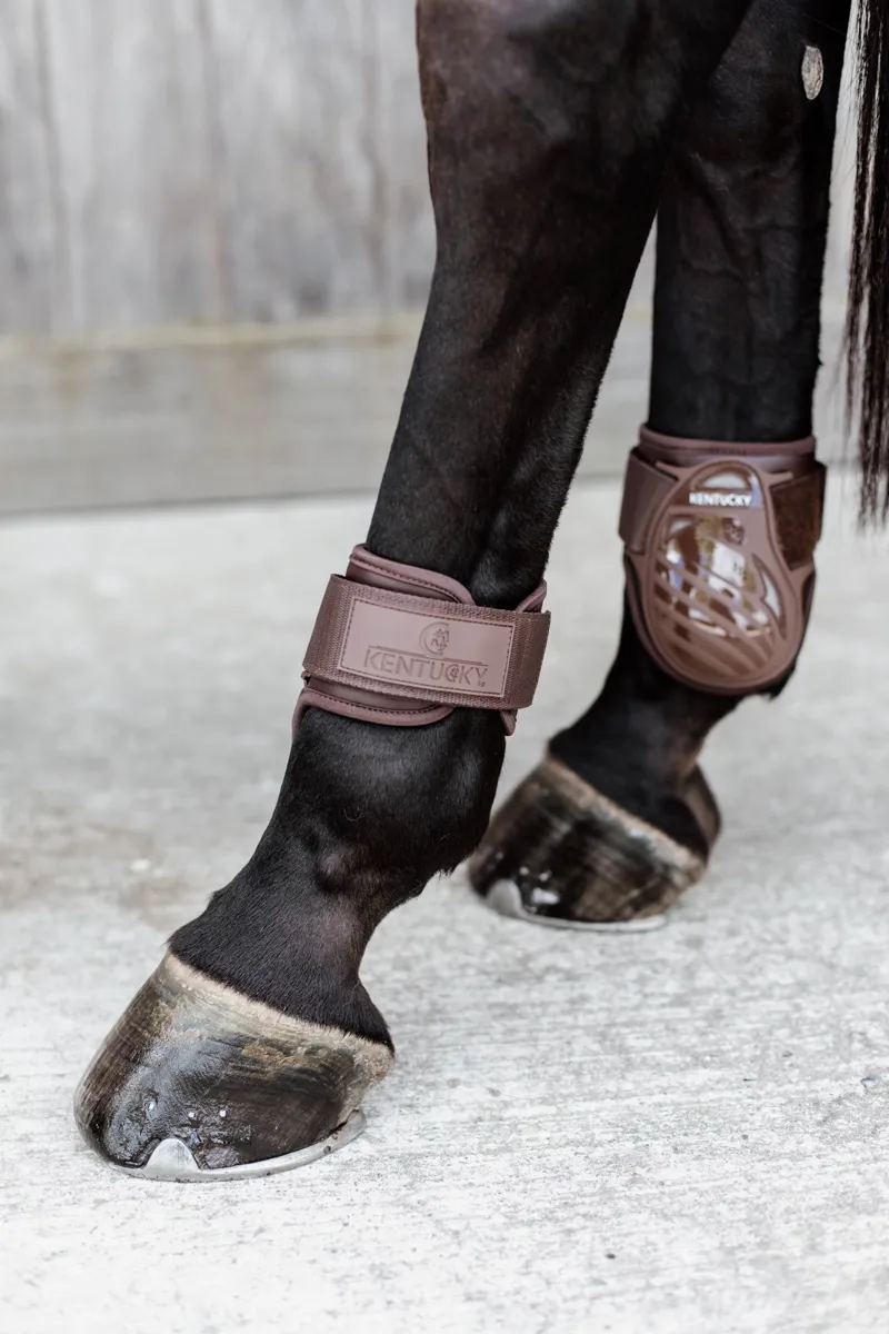 Kentucky Young Horse Fetlock Boots in Brown-8