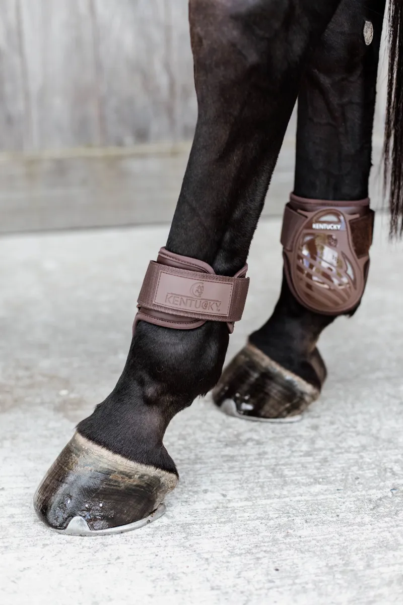 Kentucky Young Horse Fetlock Boots in Brown-7