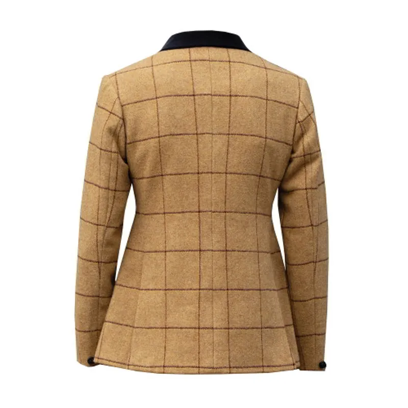 Equetech Junior Wheatley Deluxe Tweed Riding Jacket in Brown-2