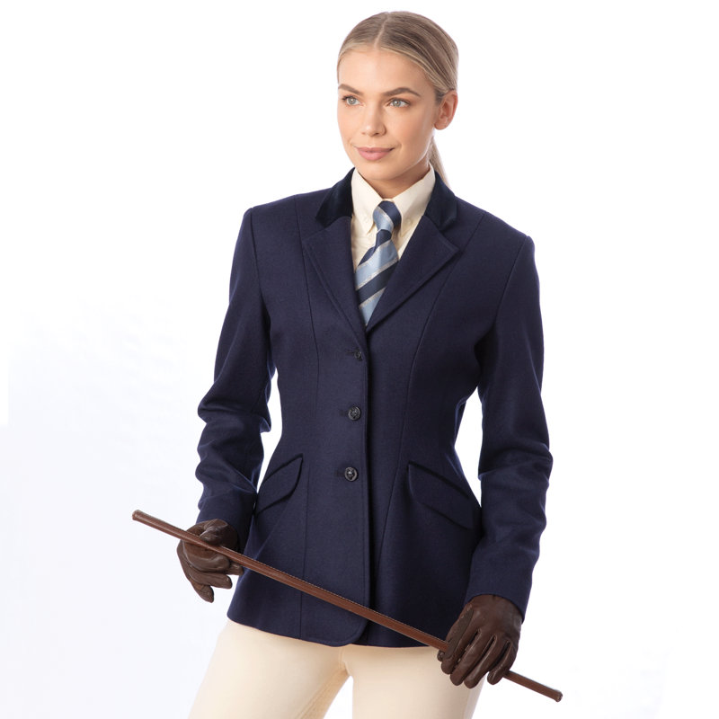 Equetech Kimblewick Wool Riding Jacket Ladies in Navy - WEB EXCLUSIVE-3