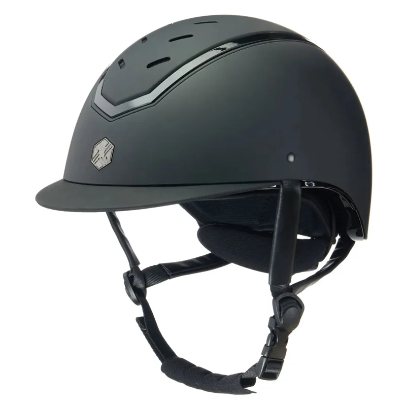 EQX by Charles Owen Kylo Helmet Standard Peak in Black Matte