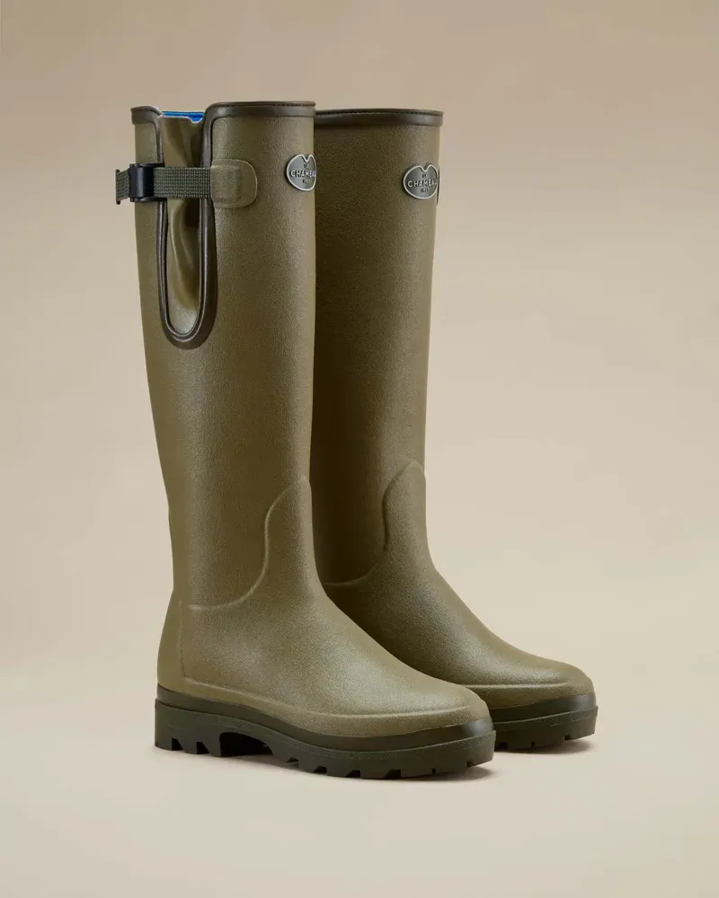 Le Chameau Vierzonord Wellingtons Ladies in Iconic Green-5