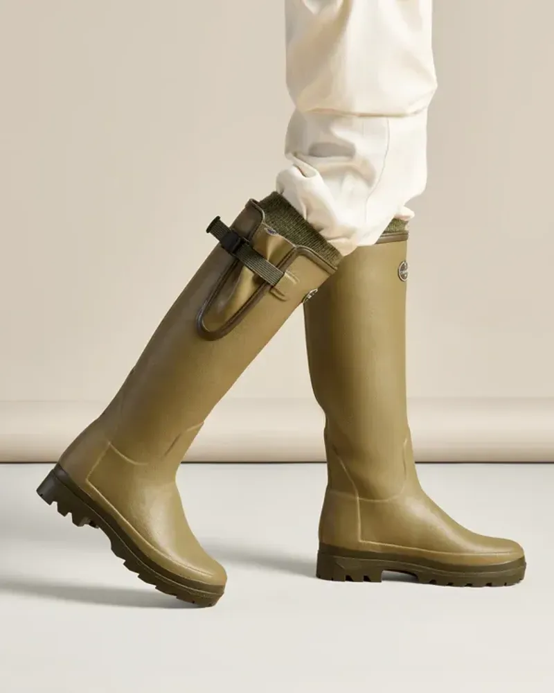 Le Chameau Vierzonord Wellingtons Ladies in Iconic Green-3