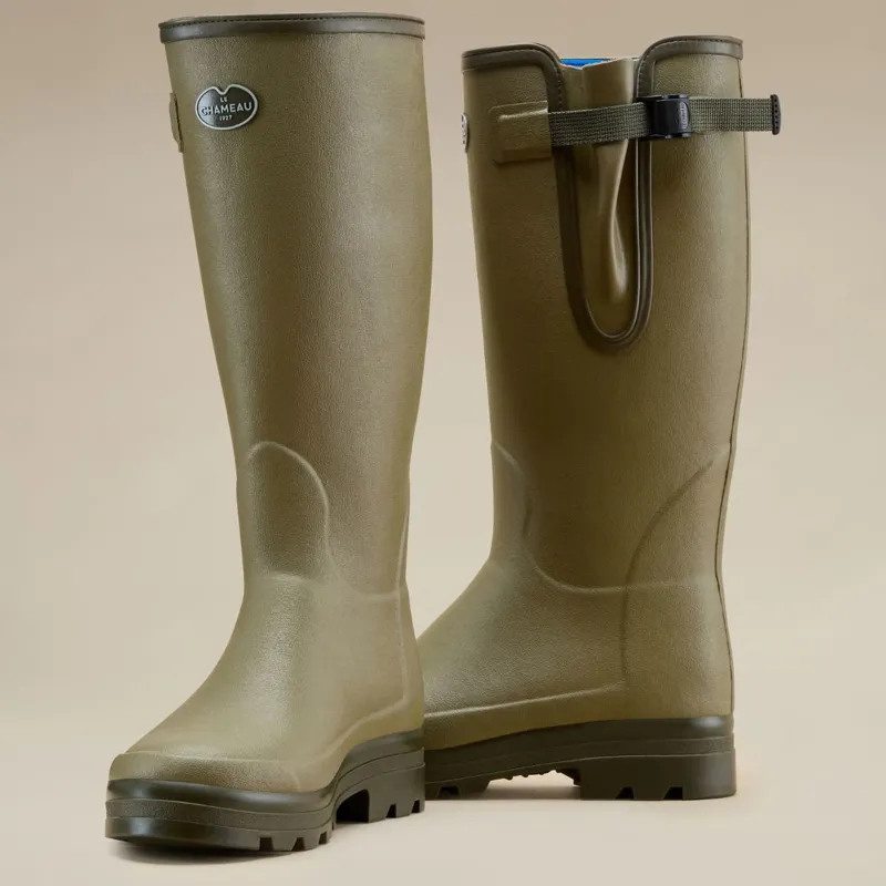 Le Chameau Vierzonord Wellingtons Mens Standard Calf in Iconic Green-5