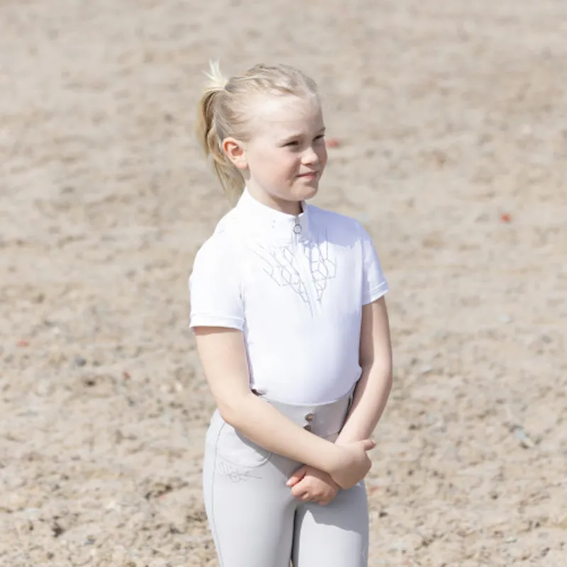 Coldstream Ledmore Diamante Show Shirt Next Generation in White-2